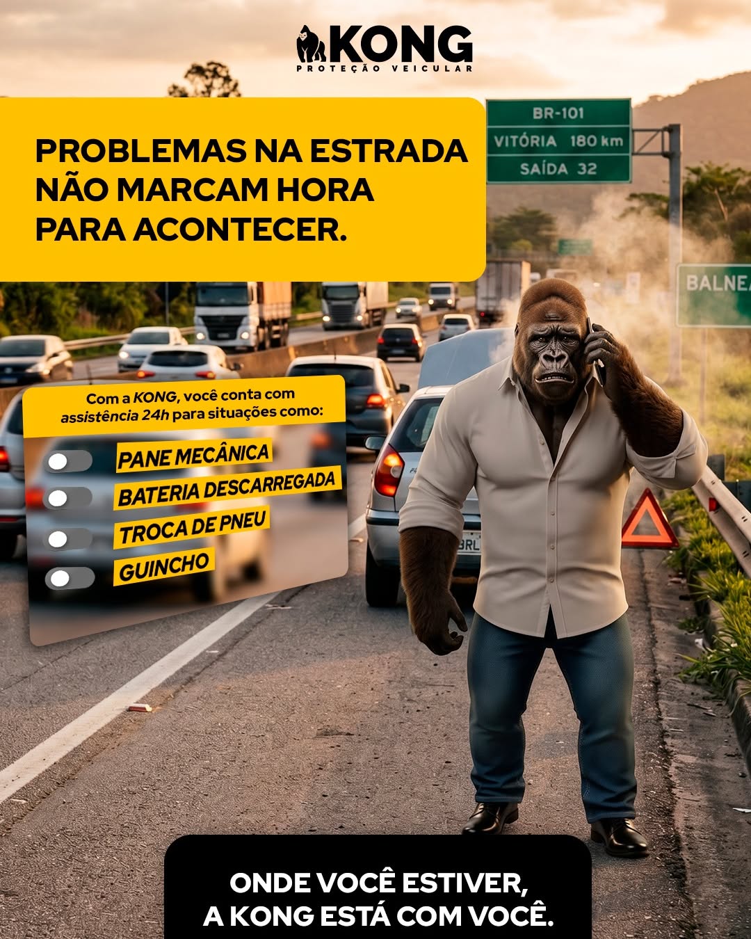 Problemas na estrada não marca hora para acontecer. Conte com a gente!